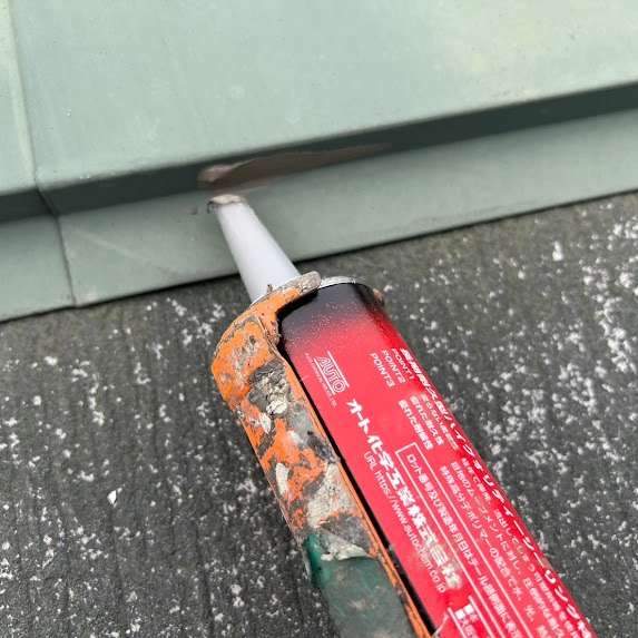 【コーキング施工】屋根釘頭・モルタル下地も徹底施工（浦安市東野）