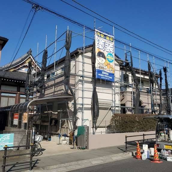 市川市本塩・本行徳での外壁塗装事例2